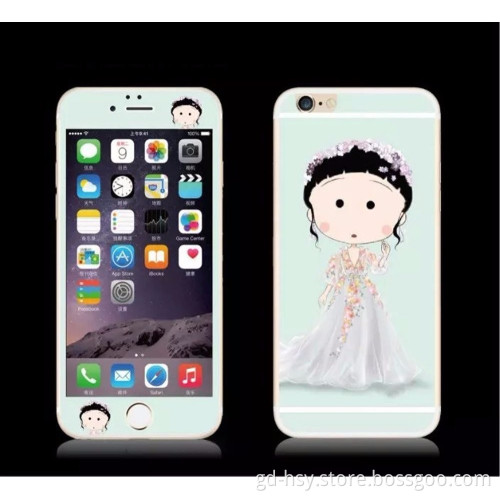 HUYSHE new fashion cartoon screen guard for iphone 6 screen protector 9h tempered glass